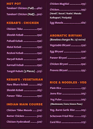 Rasoi Restaurant menu 1