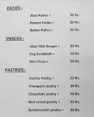 Harish Bakers menu 2