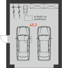 G4 - Rzut garażu