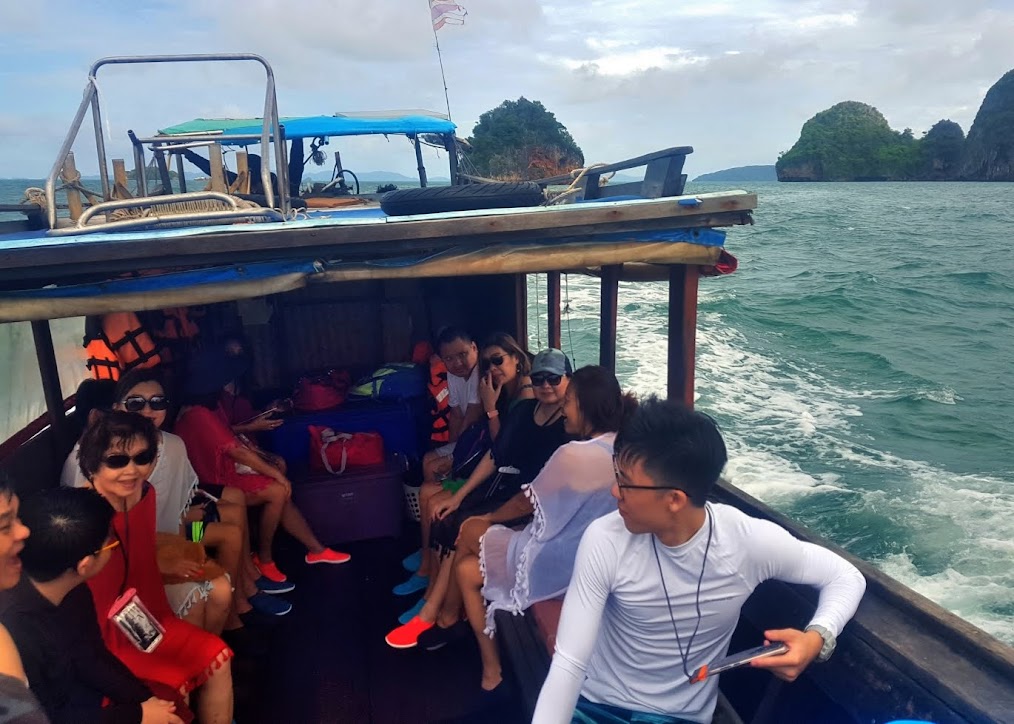 4 Islands tour by private long-tail boat from Ao Nang - Koh Poda (Poda Island), Koh Gai (Chicken Island), Koh Tup and Koh Mor (Tup Island) and Phra Nang Beach on Railay Peninsula