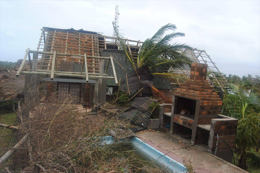 Damaged caused by Cyclone Dineo in Mozambique.