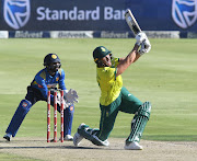 Dwaine Pretorius of the Proteas during the 3rd KFC T20 International match between South Africa and Sri Lanka at Bidvest Wanderers Stadium on March 24 2019.