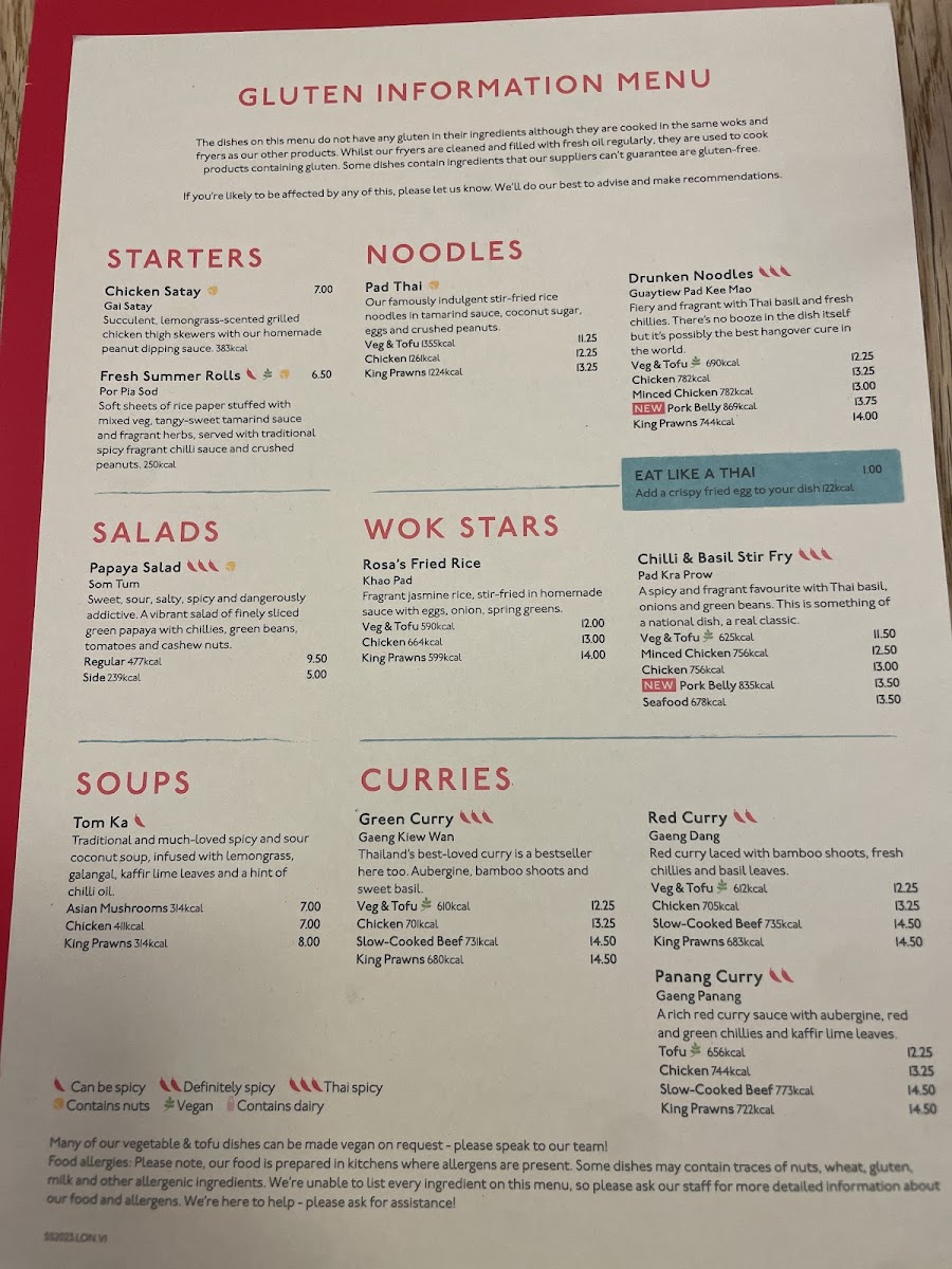 GF menu