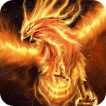 Huge fiery bird live wallpaper Apk