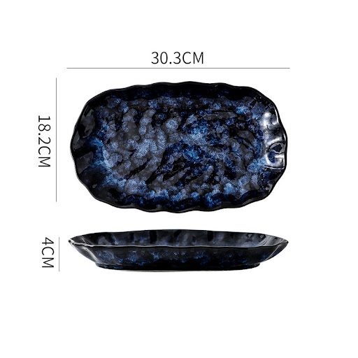 Title 4, Blue Enchantress Tableware Definir Placa de res...