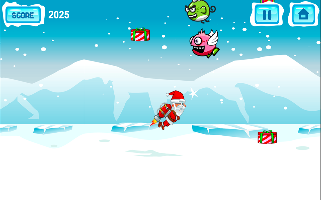 Flying Santa Gifts Game Preview image 3