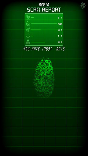 Screenshot Fingerprint Scan Simulator