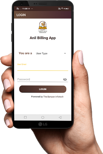 Screenshot Anil Billing App