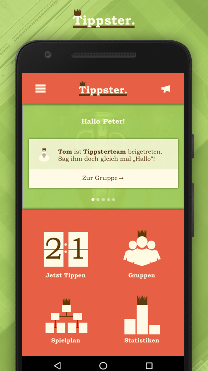 Android application Tippster: EURO prediction game screenshort