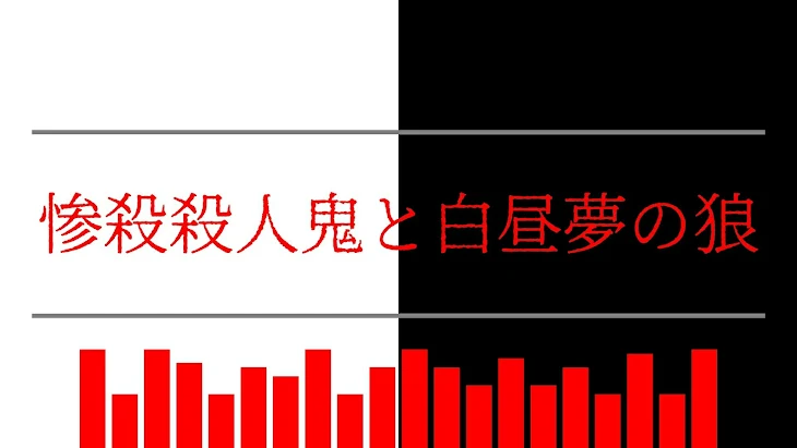 「惨殺殺人鬼と白昼夢の狼(無印)」のメインビジュアル