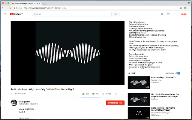 lyricist - Lyrics for Youtube chrome extension