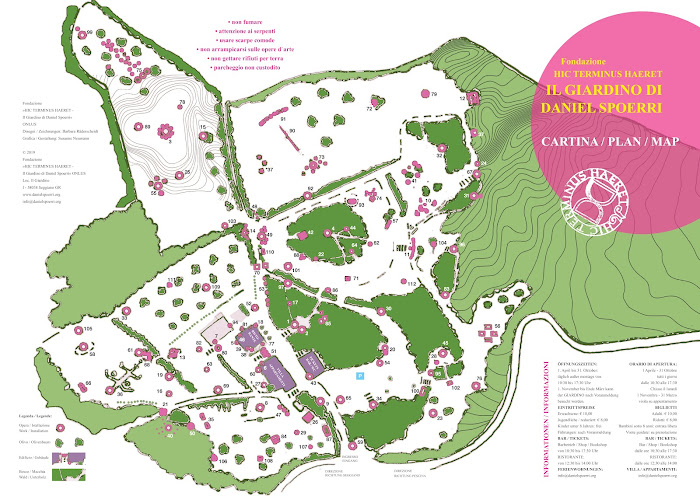 Mappa giardino di Daniel Spoerri