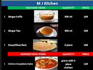 MJ Kitchen menu 3