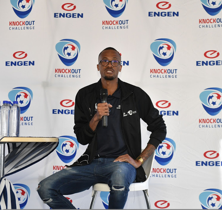 Brighton Mhlongo Engen Ambassador during the 2023 Engen Knockout Challenge Launch and Draw on 03 July 2023 at Wits Sturrock Park.