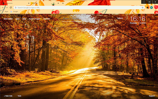 FreeAddon.com - Autumn Falls Theme