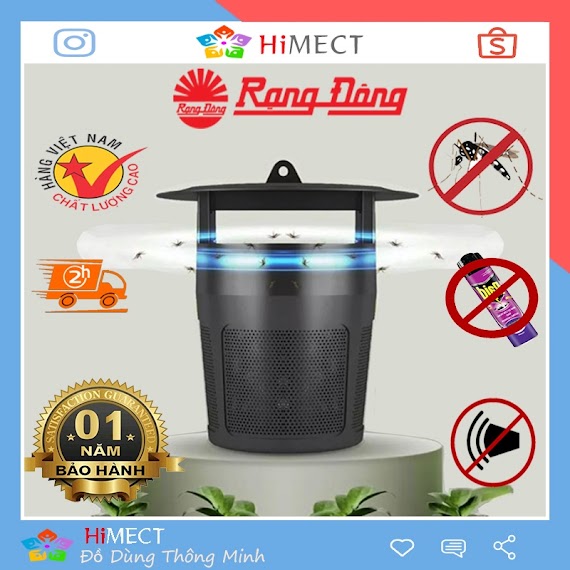 Đèn Bắt Muỗi Rạng Đông Điện Quang Thông Minh Diệt Côn Trùng Hiệu Quả Led Uv 365Nm Dbm01 5W Có Thể Làm Đèn Ngủ - Himect