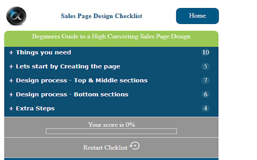 Sales Page Design Checklist