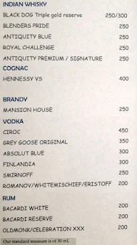 Trinity Club Lounge menu 7