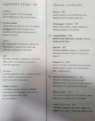 N Bar & Grill menu 4