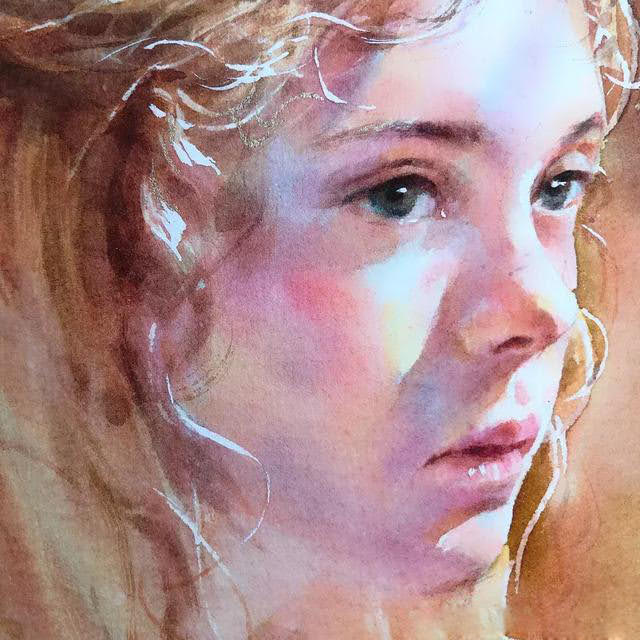 How to Paint Blonde Girl in Watercolor - Art for Sharing