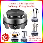 Bếp Điện Mini 500W Không Kén Nồi Bảo Hành 12 Tháng Bếp Nấu Pha Cà Phê