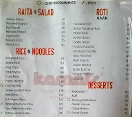 Vithal Kamat's menu 2