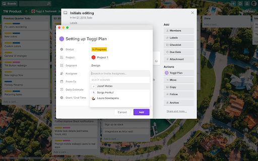 Toggl Plan: Project Planning Calendar