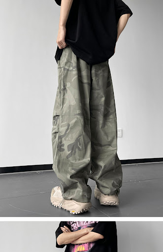 Title 4, American High Waist Loose Wide Leg Workwear Pan...