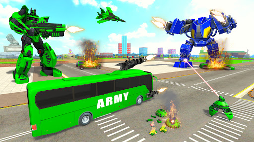 Screenshot Army Bus Robot Bus Game 3D