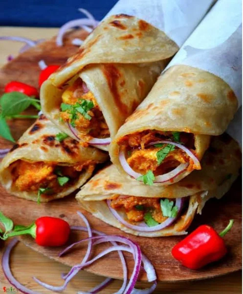 (Kolkata Special)Double Chicken Roll