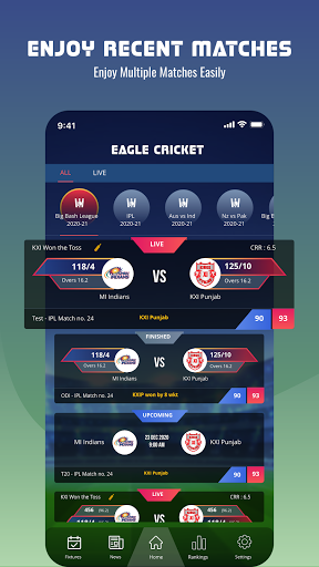 Screenshot Eagle Cricket Live Line