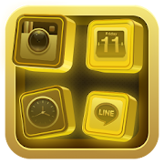Black Gold 3D for Samsung  Icon