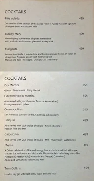 Obsidian Sports And Music Bar - Msr Hotel And Spa menu 2