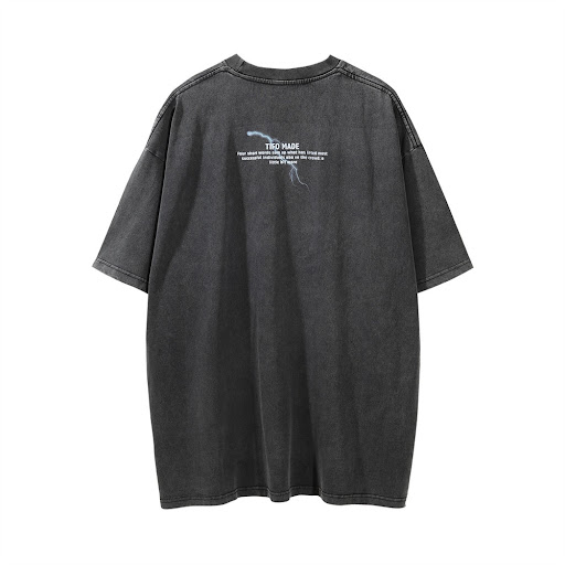 Title 3, Printed Washed And Worn T-shirt For Men. Daily ...