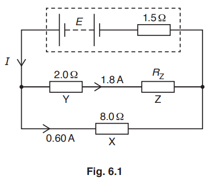 Simple circuits and calculations from circuits