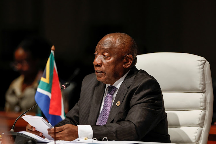 President Cyril Ramaphosa at the Brics summit. Picture: GIANLUIGI GUERCIA/REUTERS