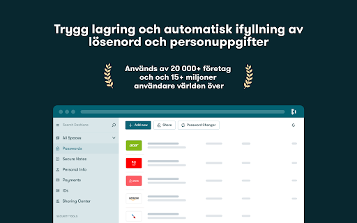 Dashlane – lösenordshanterare