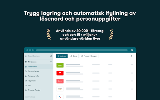 Dashlane - lösenordshanterare