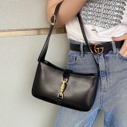 Title 8, Niche Design Leather Trendy One-shoulder Portab...