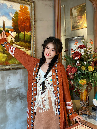 Title 2, Retro Sweater Cardigan Jacket For Women