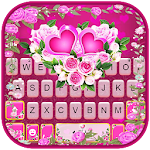 Cover Image of Download Pink Rose Flower Keyboard Theme 1.0 APK