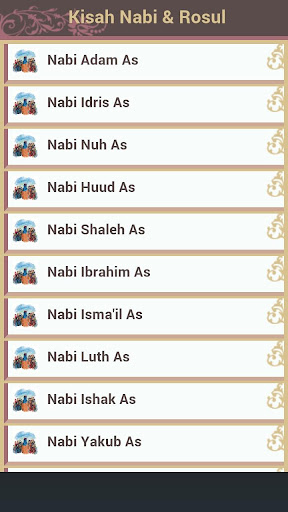 Kisah 25 Nabi Rosul