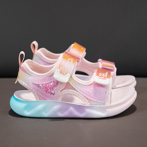 Title 2, Girls beach shoes with polyurethane soft soles...