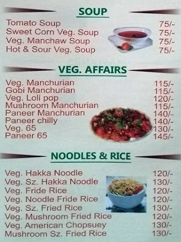 Choice Only Veg menu 