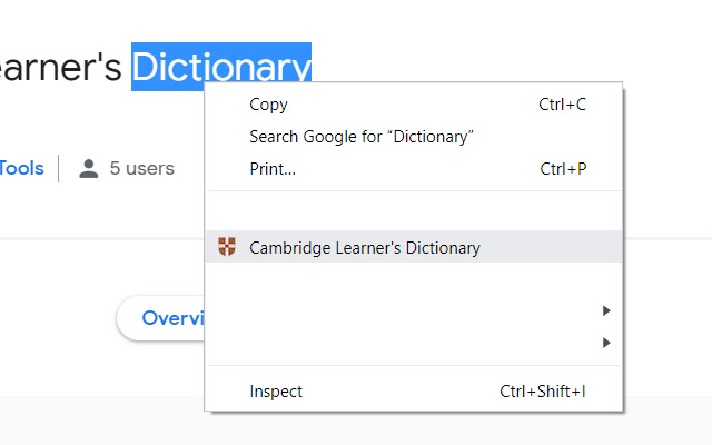 Cambridge Learner's Dictionary