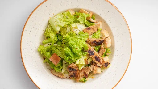 Grilled Mock-Meat Caesar Salad