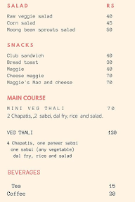 Maya's Kitchen menu 1