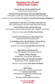 Le Cirque Signature, The Leela menu 3