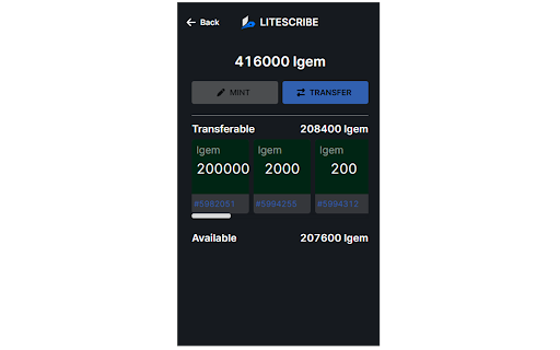 Litescribe Wallet