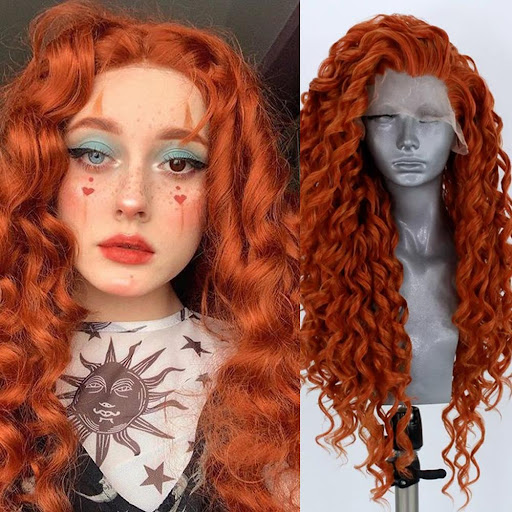 Title 4, European and American Wig for Women, hand woven...
